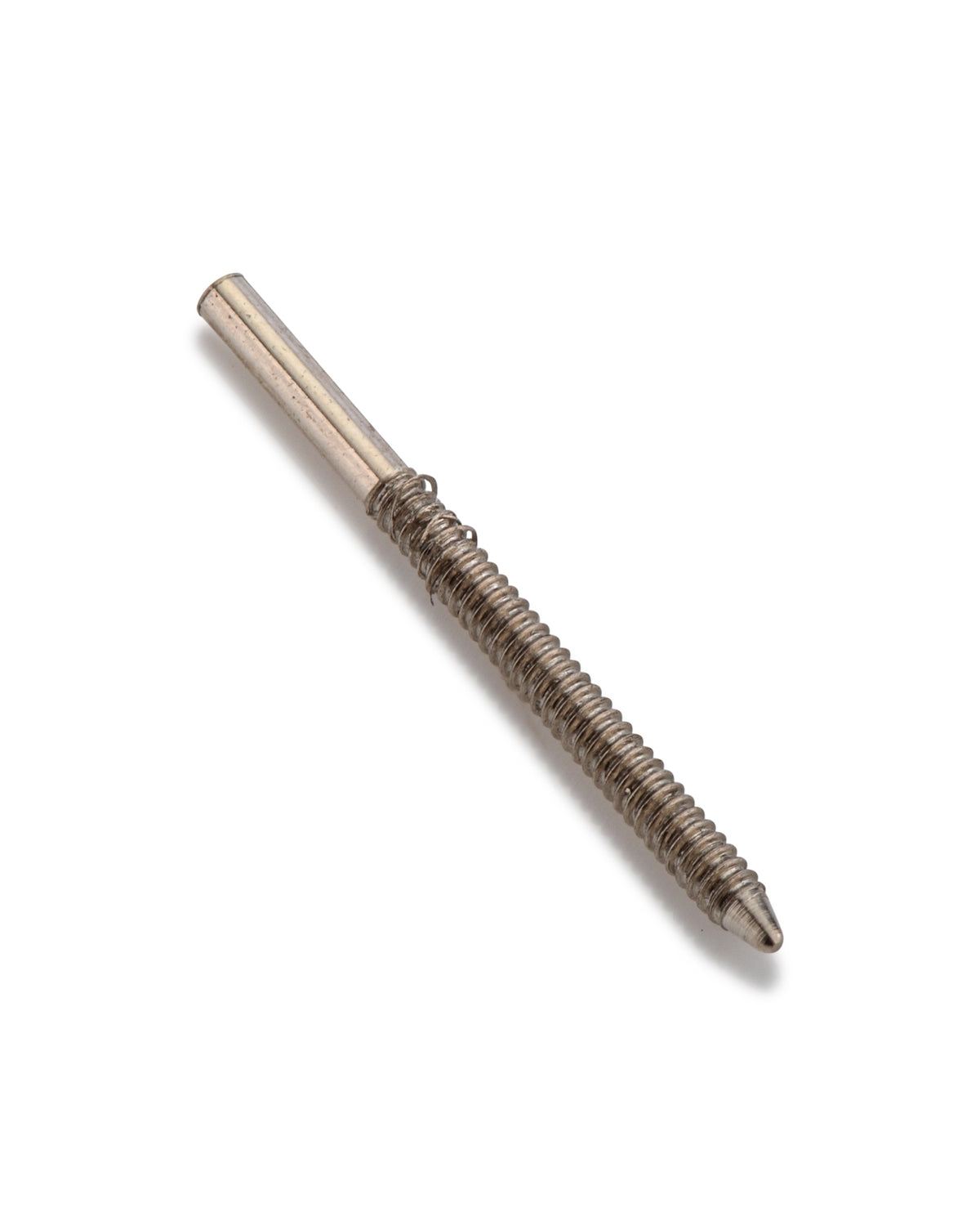 14K White Gold Threaded Post JC