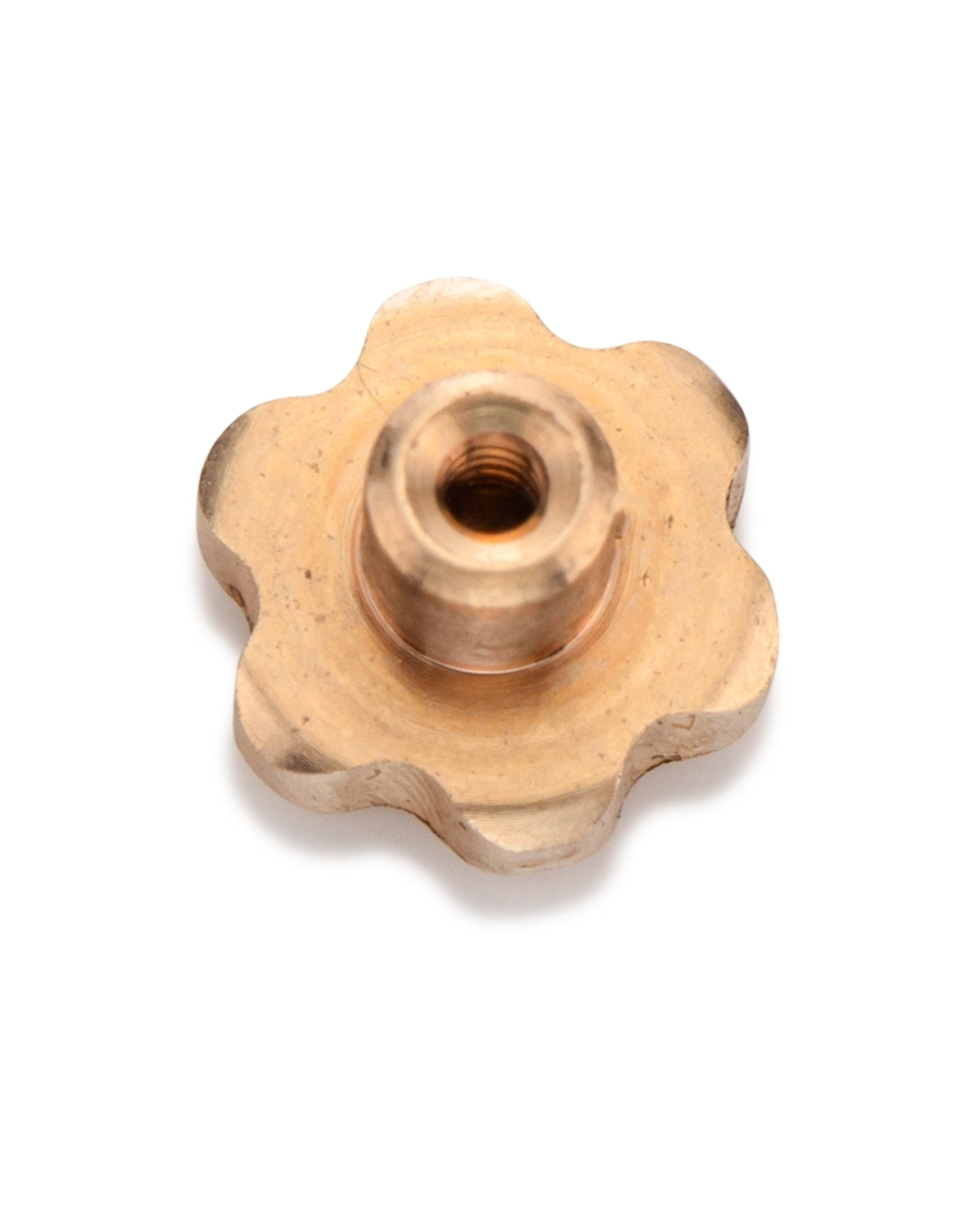 14KY Gold Flower Screw Butterfly FVF