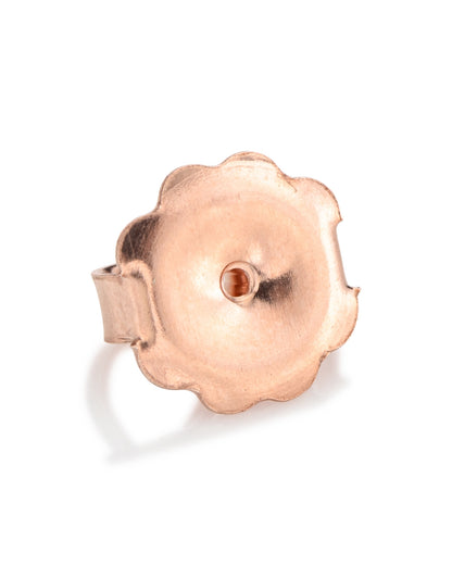14K Rose Gold Large Flower Ear nut
