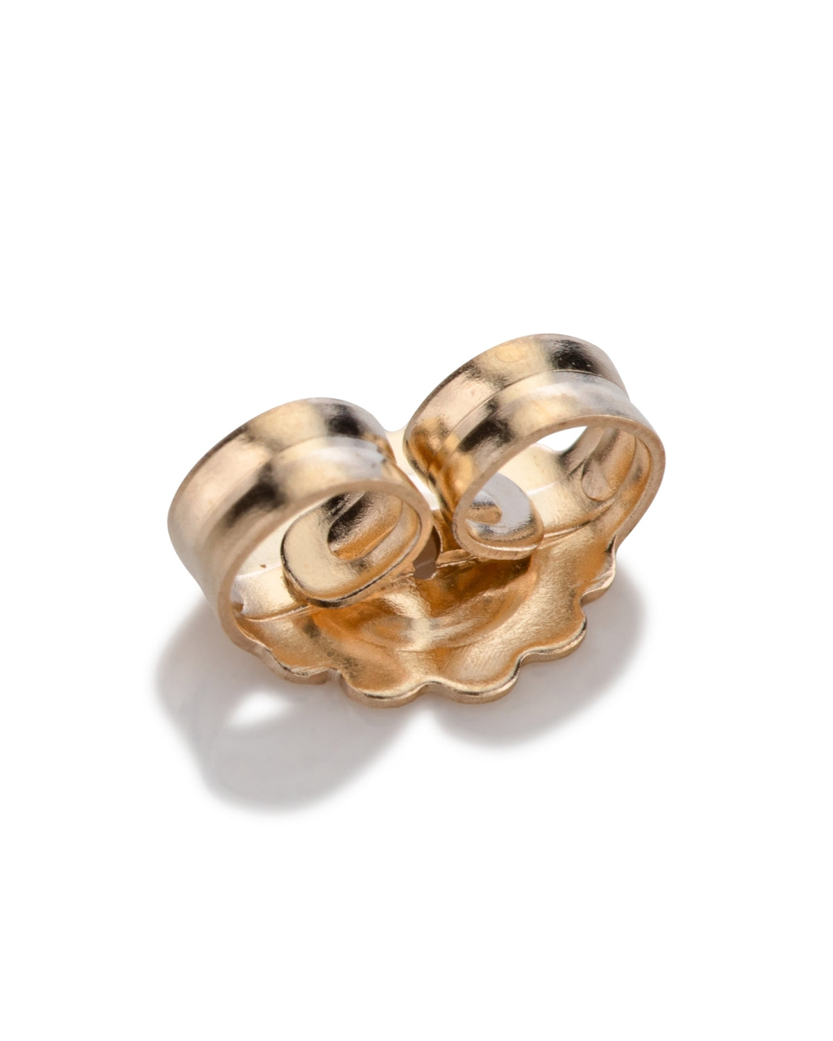 14K Yellow Gold Threaded Ear Nut