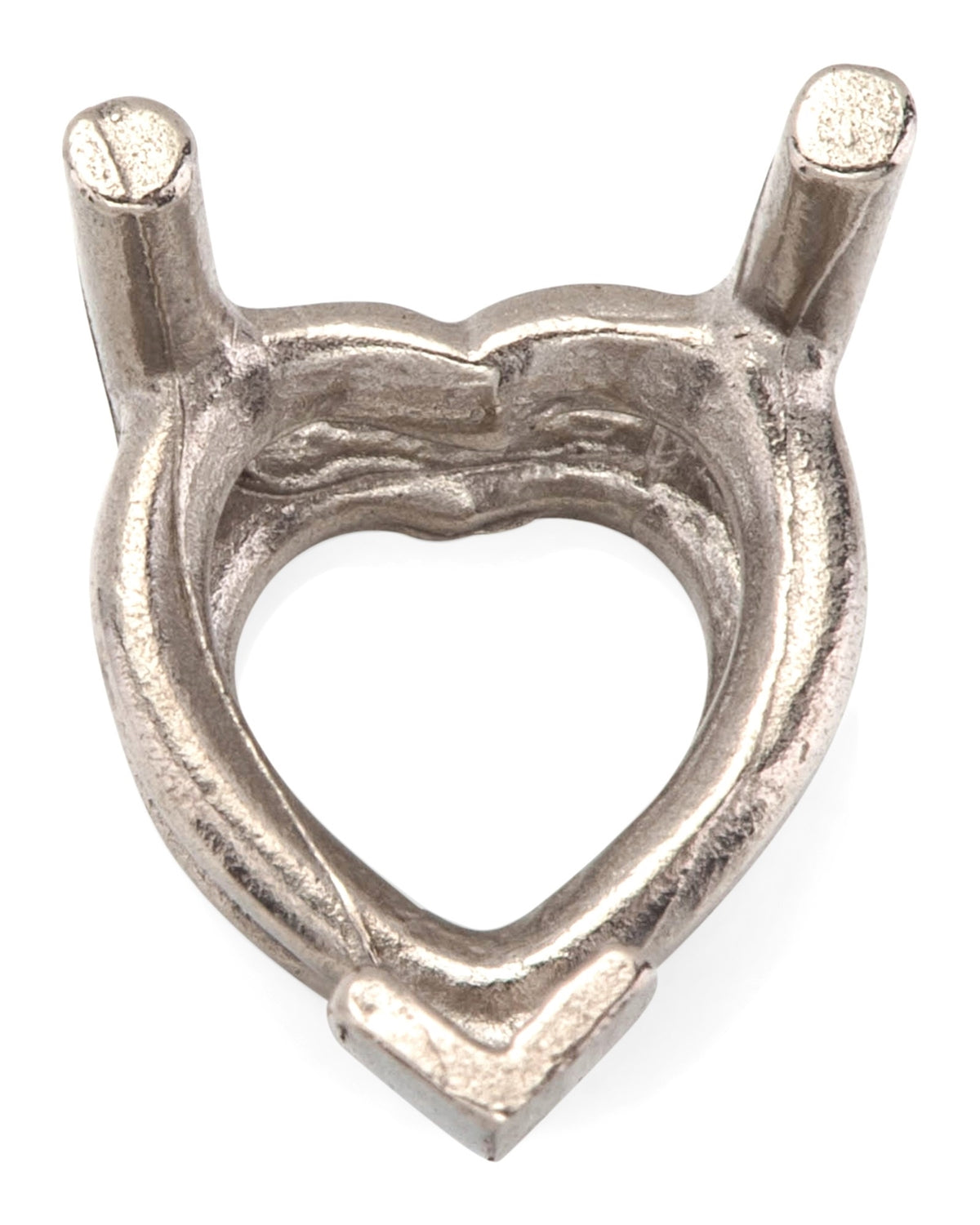 14KW Gold V-End Wire Heart Basket 6x6