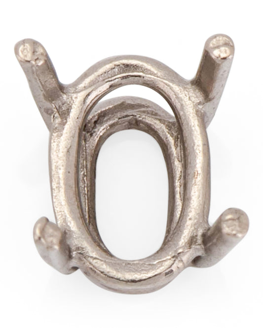 14KW Gold 4 Prong Oval 4x6mm Basket Setting