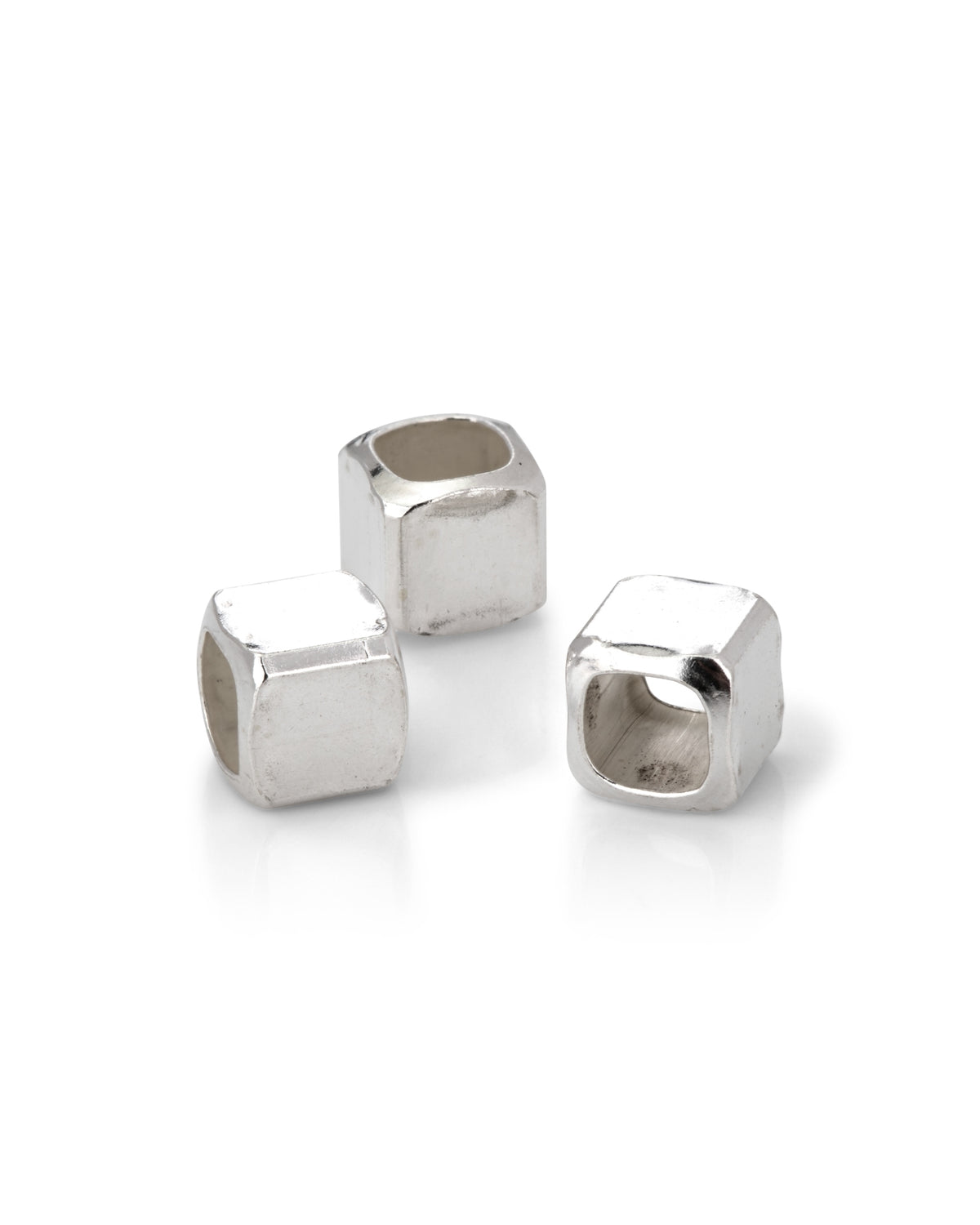 Sterling Silver 3mm Square Bead