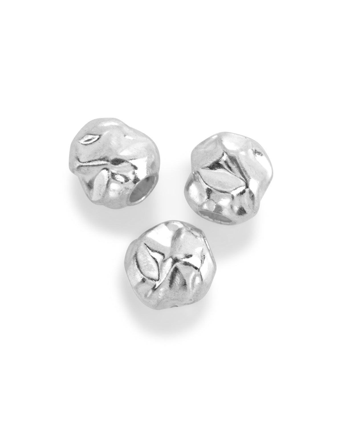 Sterling Silver Hammered Bead