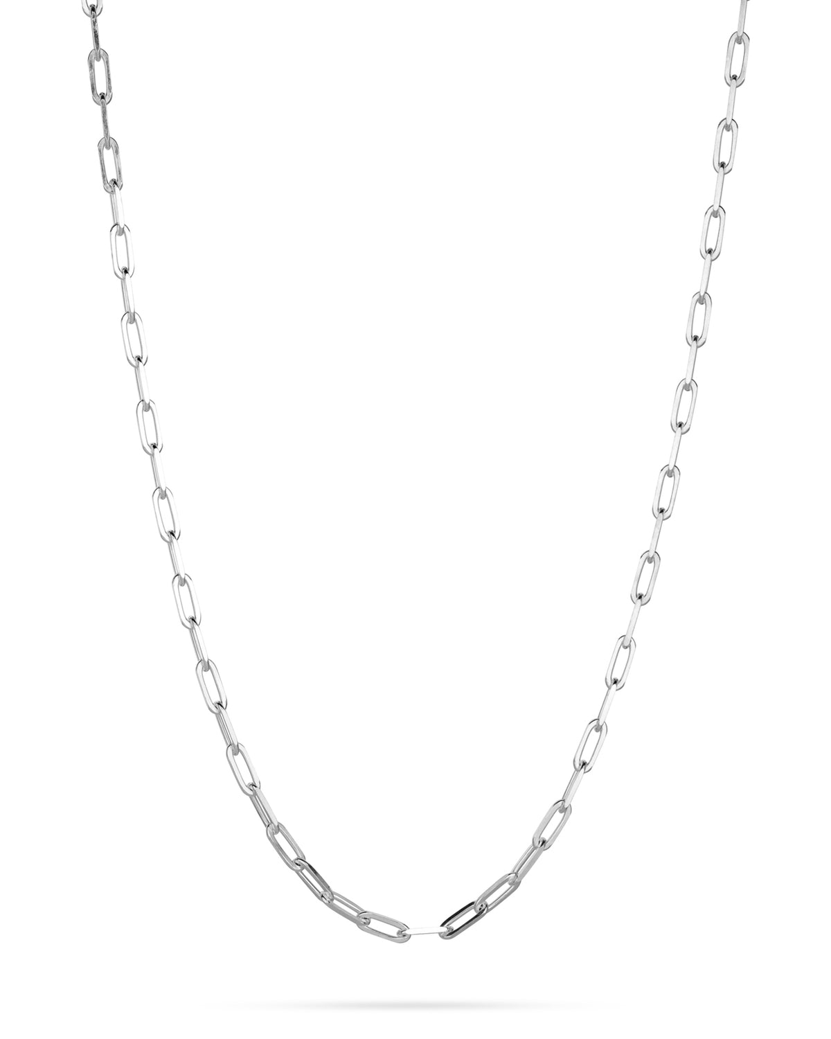 Sterling 925 Silver Paper Clip Chain 3.8mm