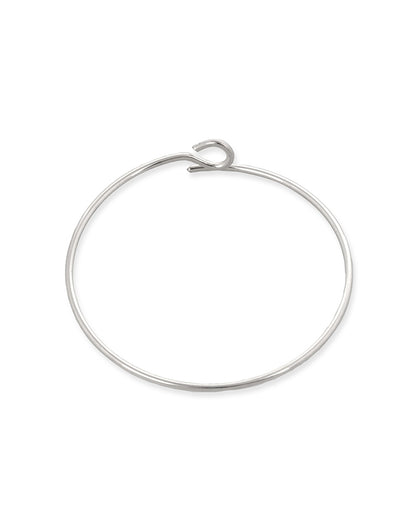 18mm Sterling Silver Hoop Wire Earring