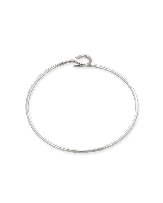 30mm Sterling Silver Hoop Wire Earring