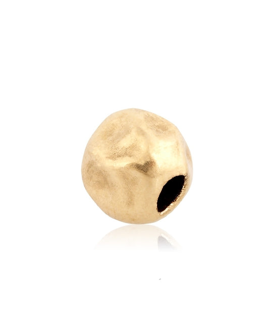 Yellow Gold Filled 5mm Hammered Bead