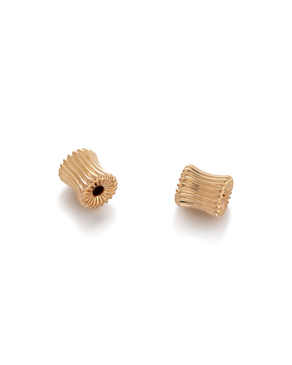 Gold Filled 5.5/6.5mm Barrel Tube Corrugated Bead