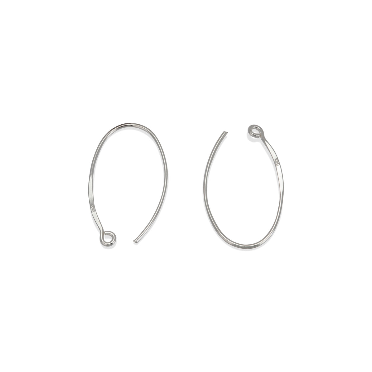 Silver pendant oval eye 0.75mm length 23mm