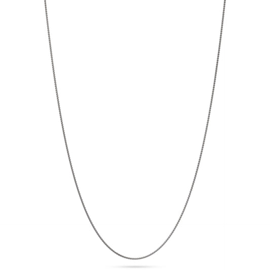 14k White Gold 1mm Spiga Chain