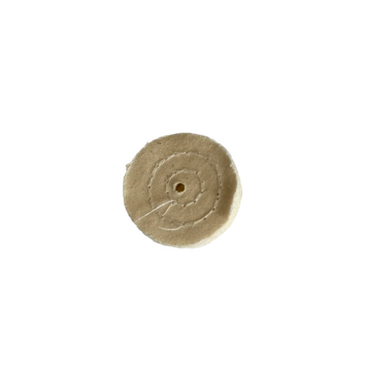 white Buff Cup Brush 25mm, 2.35 mm axic