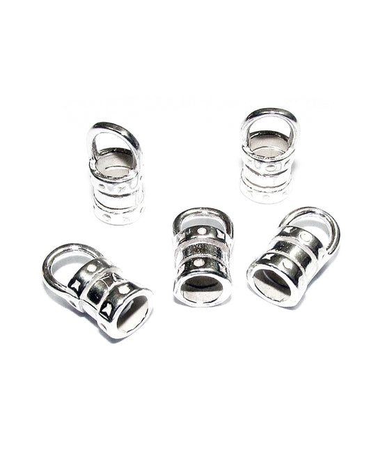 Sterling Silver Round 3.8mm End cap