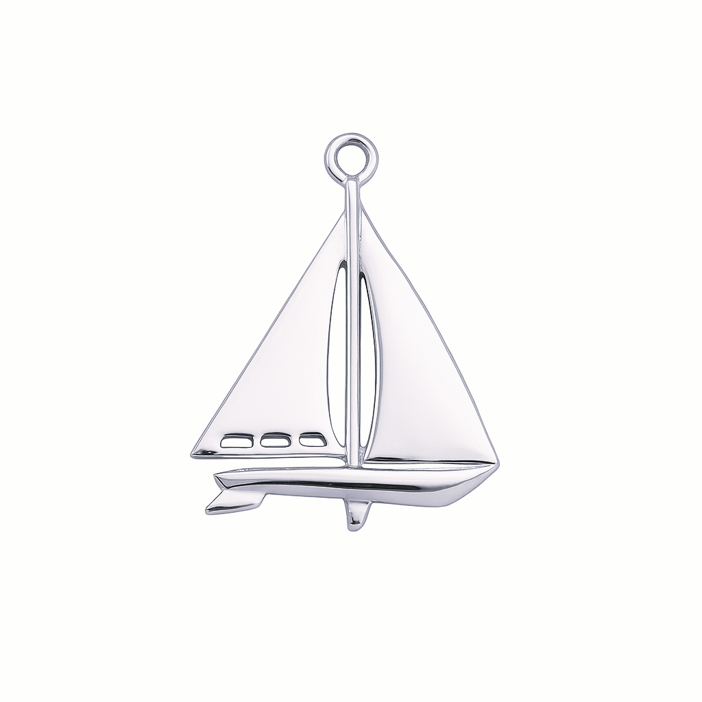 Sterling Silver Boat Pendant