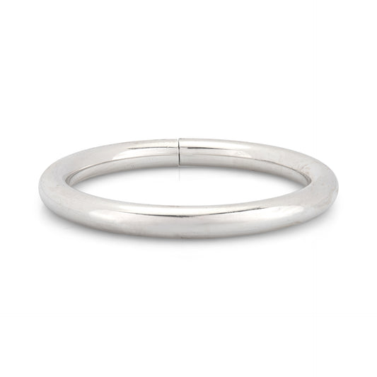 925 Sterling Silver Round  Bangle Tube 8mm