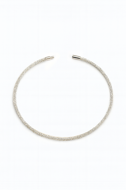 925 Sterling Silver cable Necklace 40cm