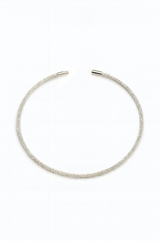 925 Sterling Silver cable Necklace 40cm