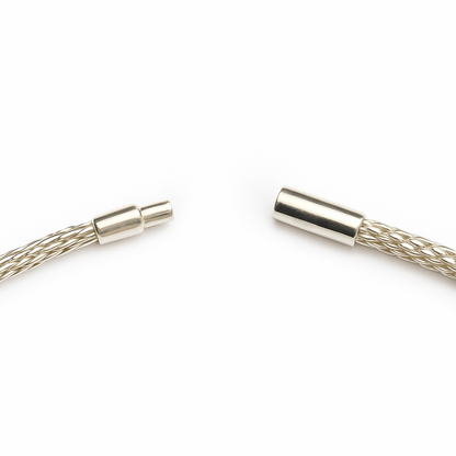 925 Sterling Silver cable Necklace 40cm