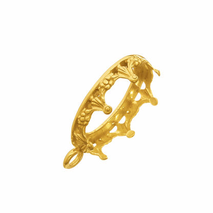 BRASS BEZEL CUP 8/10MM GALLERY 1231H + RING GOLD PLATED