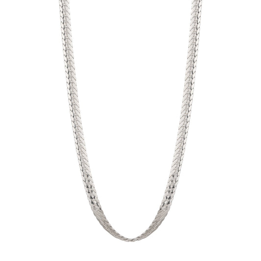 Sterling Silver Flat Braided 5mm Curb Link Chain