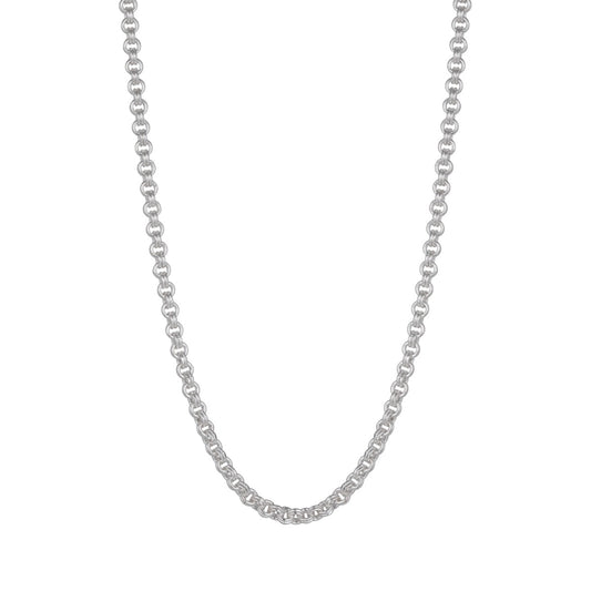 925 Sterling Silver Chunky Double Rolo Links chain 5.2mm