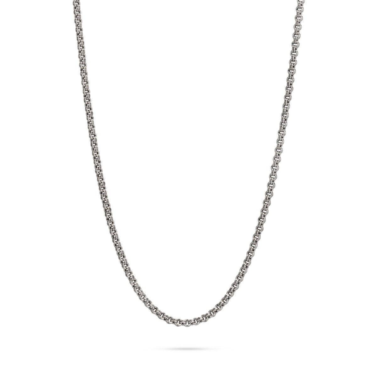 925 Sterling Silver double Rolo 54cm chain