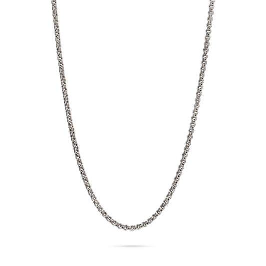 925 Sterling Silver double Rolo 54cm chain