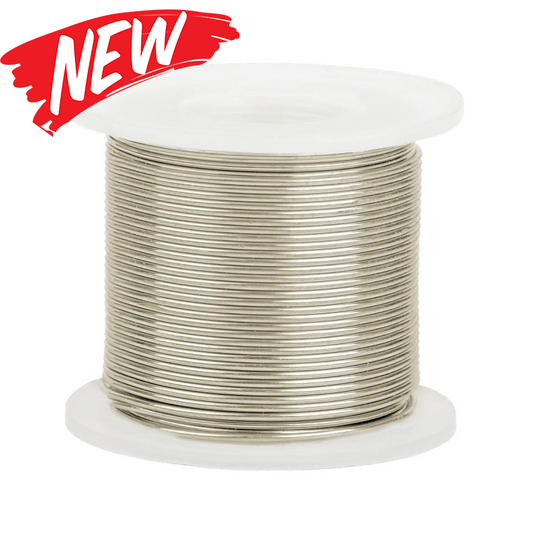 9K White Gold Round Wire 1.1mm/17 gauge Pd/free