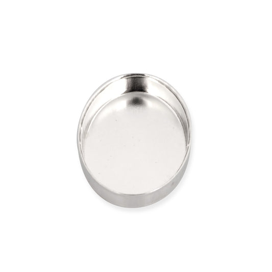 925 Sterling Silver Bezel Cup 10/12mm