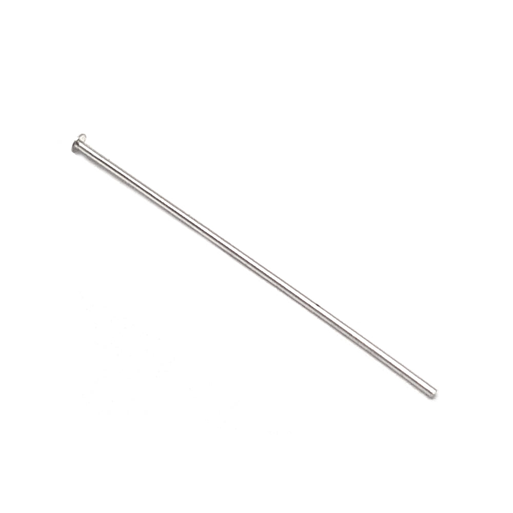 Sterling Silver Head Pin Wire 0.5/25mm +Flat Head