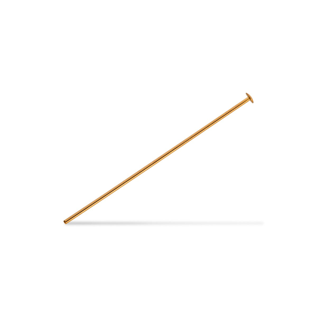 Yellow Gold Filled Pin With Flat Head 0.7/40mm