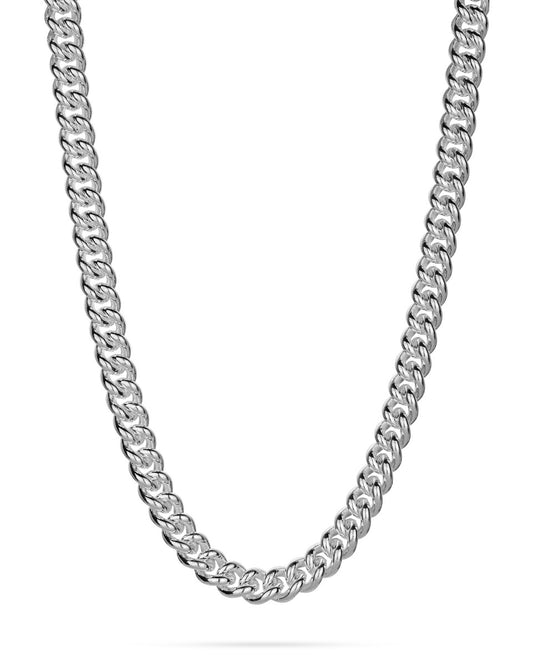 925 Sterling Silver Curb Link Chain 8.8X9.8mm