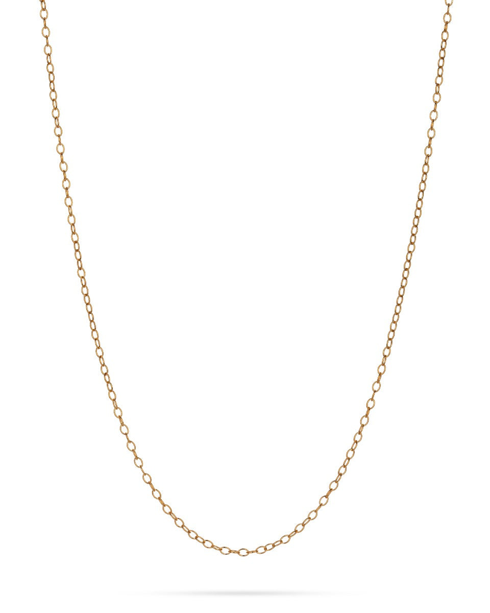 Yellow Gold-Filled Cable Extension Chain 2mm/4 mm