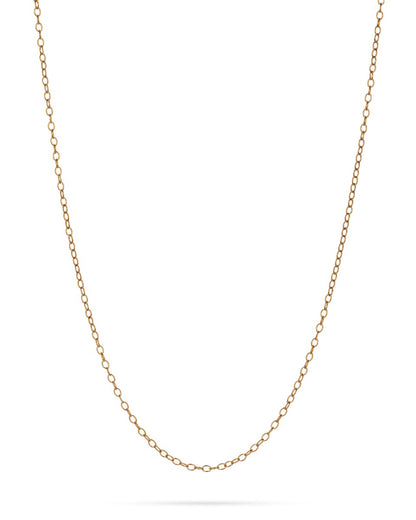 Yellow Gold-Filled Cable Extension Chain 2mm/4 mm
