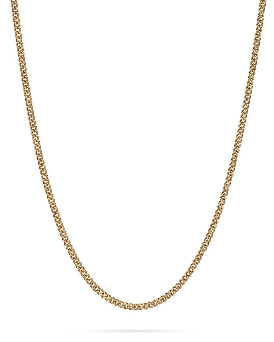 Yellow Gold Filled Curb Chain 2.5mm