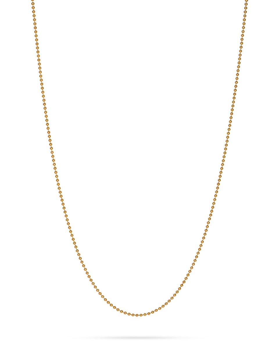 Yellow Gold Filled Bead Chain 1.5mm