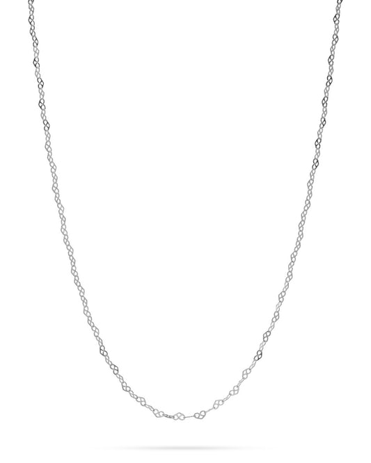 925 Sterling Silver Heart Link Chain 2.5mm
