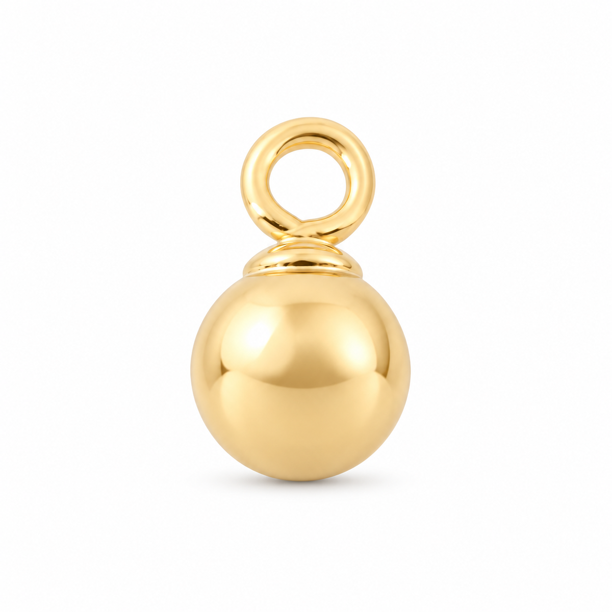Yellow Gold Filled Ball Pendant 3mm
