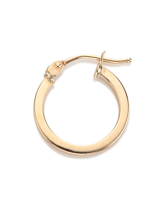 14KY Gold Square Hoop Earring 1.5x10mm