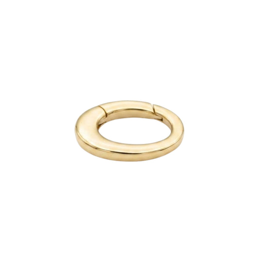 14K Yellow Gold Oval Lobster Clasp 10.8 mm MS100A25