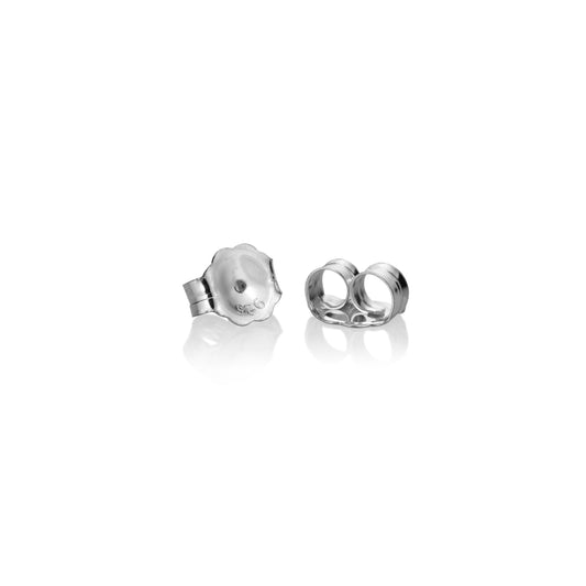 925 Sterling Silver 5.5mm Flat Ear Back For 0.8mm Post