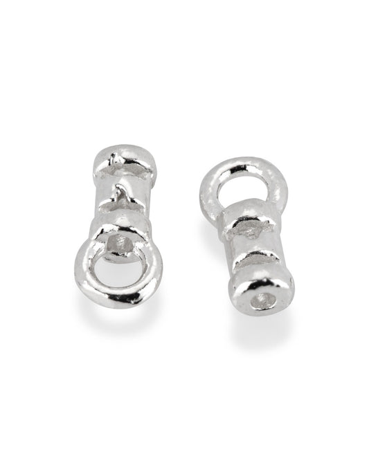 Sterling Silver 0.8mm I/d Compression End cap