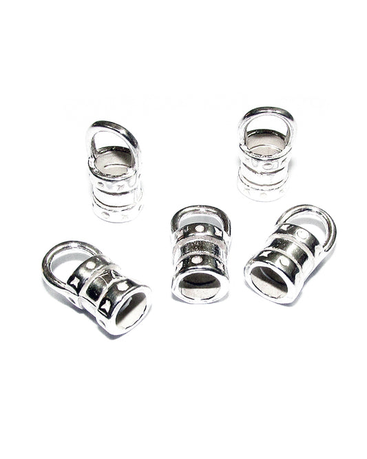 925 Sterling Silver Compression End Cap 1.2mm I/D (Length: 4.3mm)