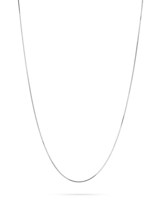 925 Sterling Silver Light Weight Venetian Box Chain 1mm