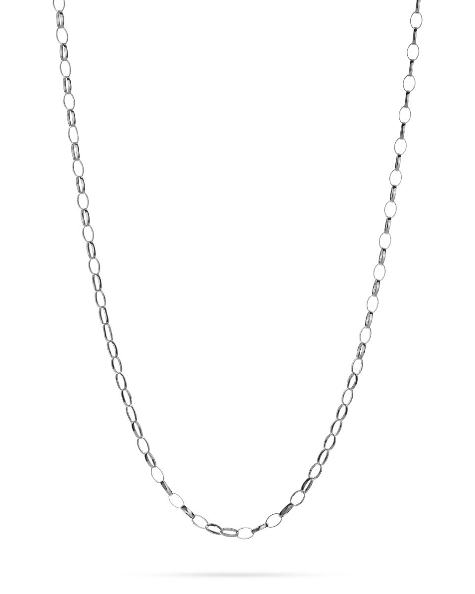 925 Sterling Silver Rolo Oval Chain 5/3.5mm
