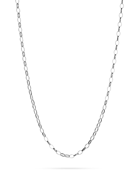 925 Sterling Silver Rolo Oval Chain 5/3.5mm
