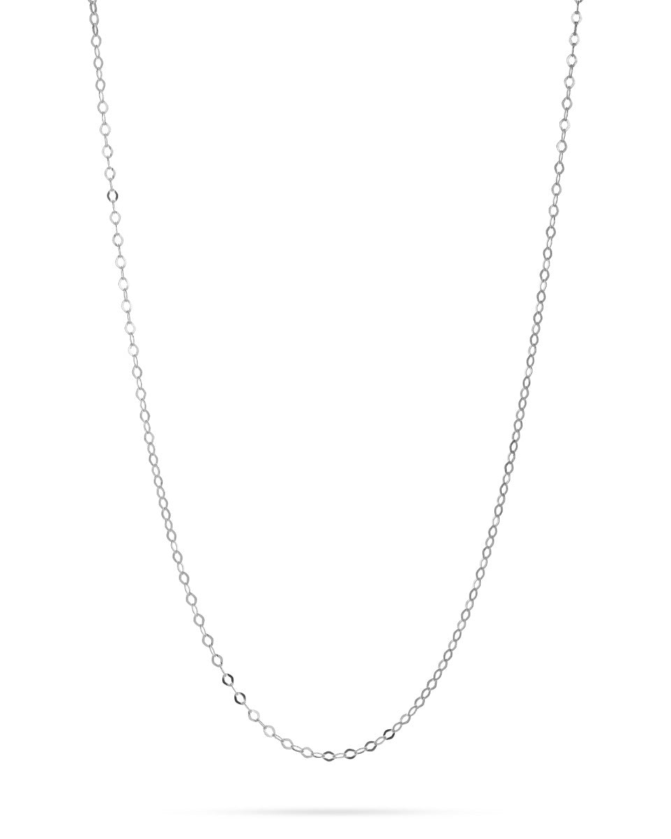 925 Sterling Silver Rolo Oval Flat Chain 2.5X4mm