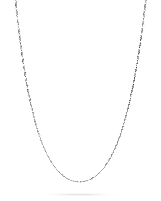 925 Sterling Silver Curb Chain 1.3mm