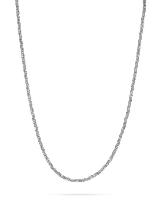 925 Sterling Silver Twisted Loose Rope Chain 2.5mm