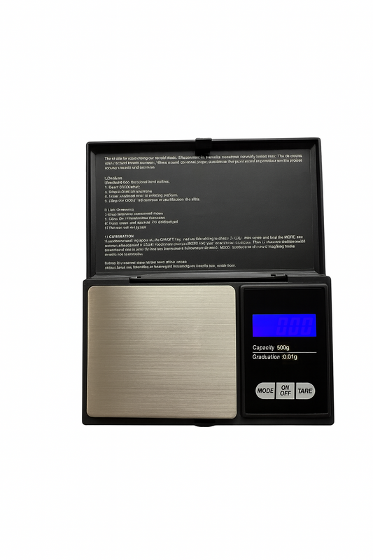 Scale  500 grams, accuracy 0.01, no warranty
